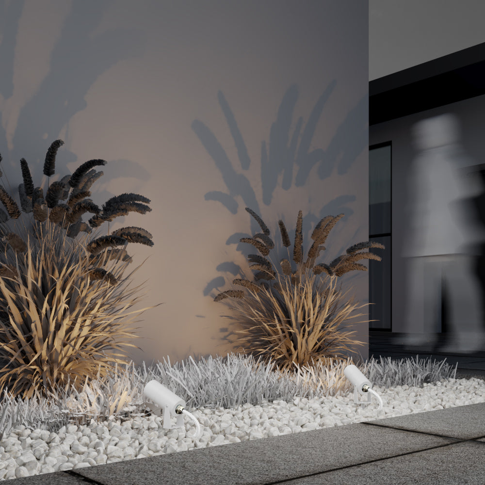 Bern Ground Spotlights/ Spike Lights IP65- Black/White Finishes