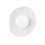 Bacia 1Lt Wall Sconce - Ceramic White