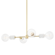 Asime 4Lt Pendant - Aged Brass