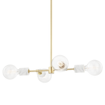 Asime 4Lt Pendant - Aged Brass