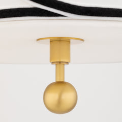Zara 3Lt Pendant - Aged Brass