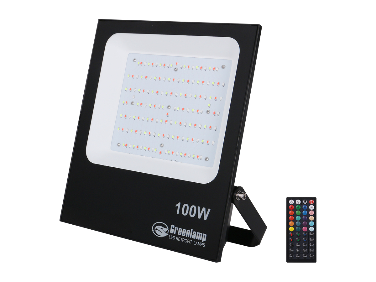 RGB 100 Watt White Flood Light