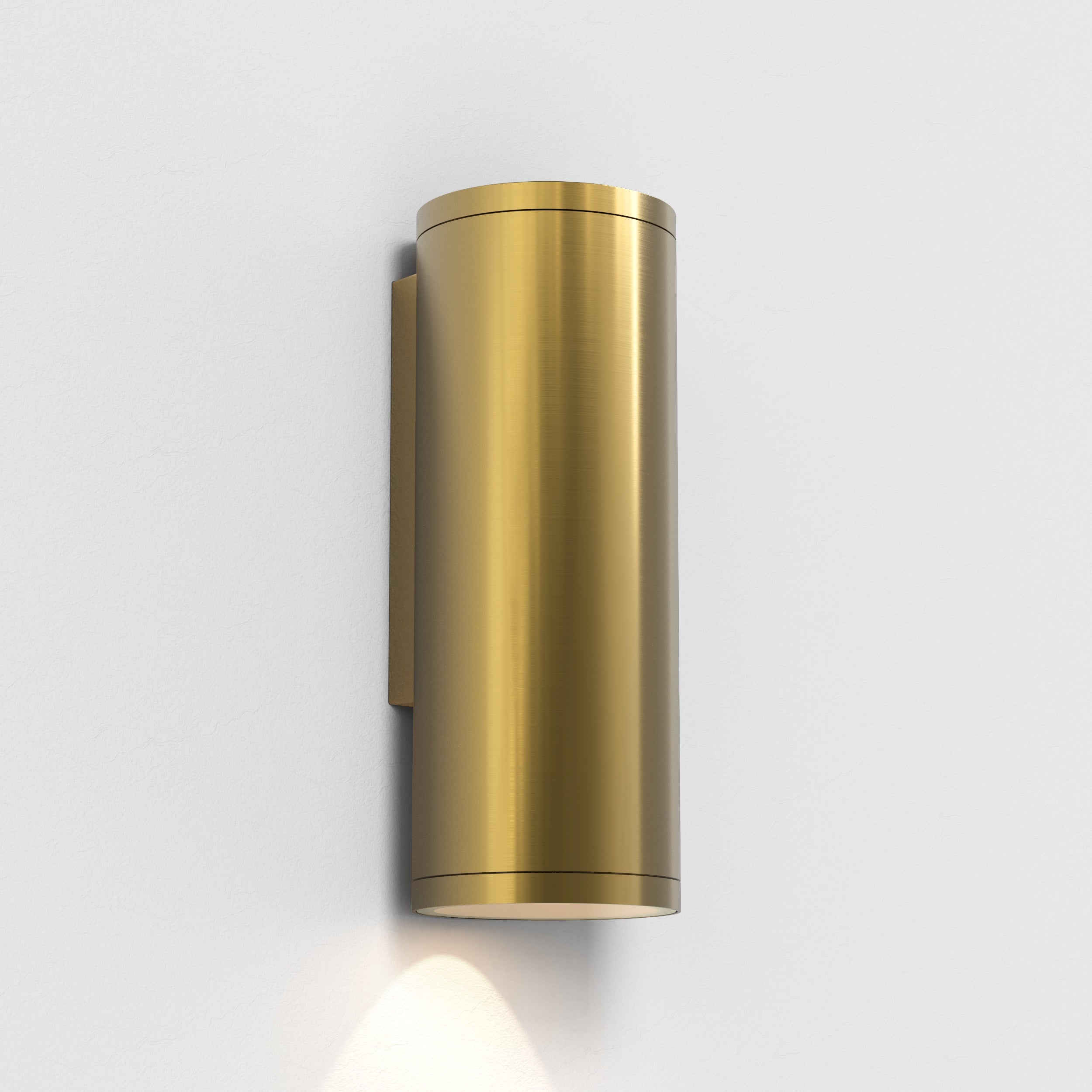 Ava 1/2Lt Coastal Coastal Wall Light in Brushed Stainless Steel/PVD Brushed Brass GU10 IP44