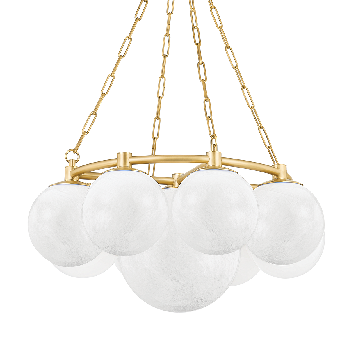 Thornwood 9Lt Chandelier - Aged Brass