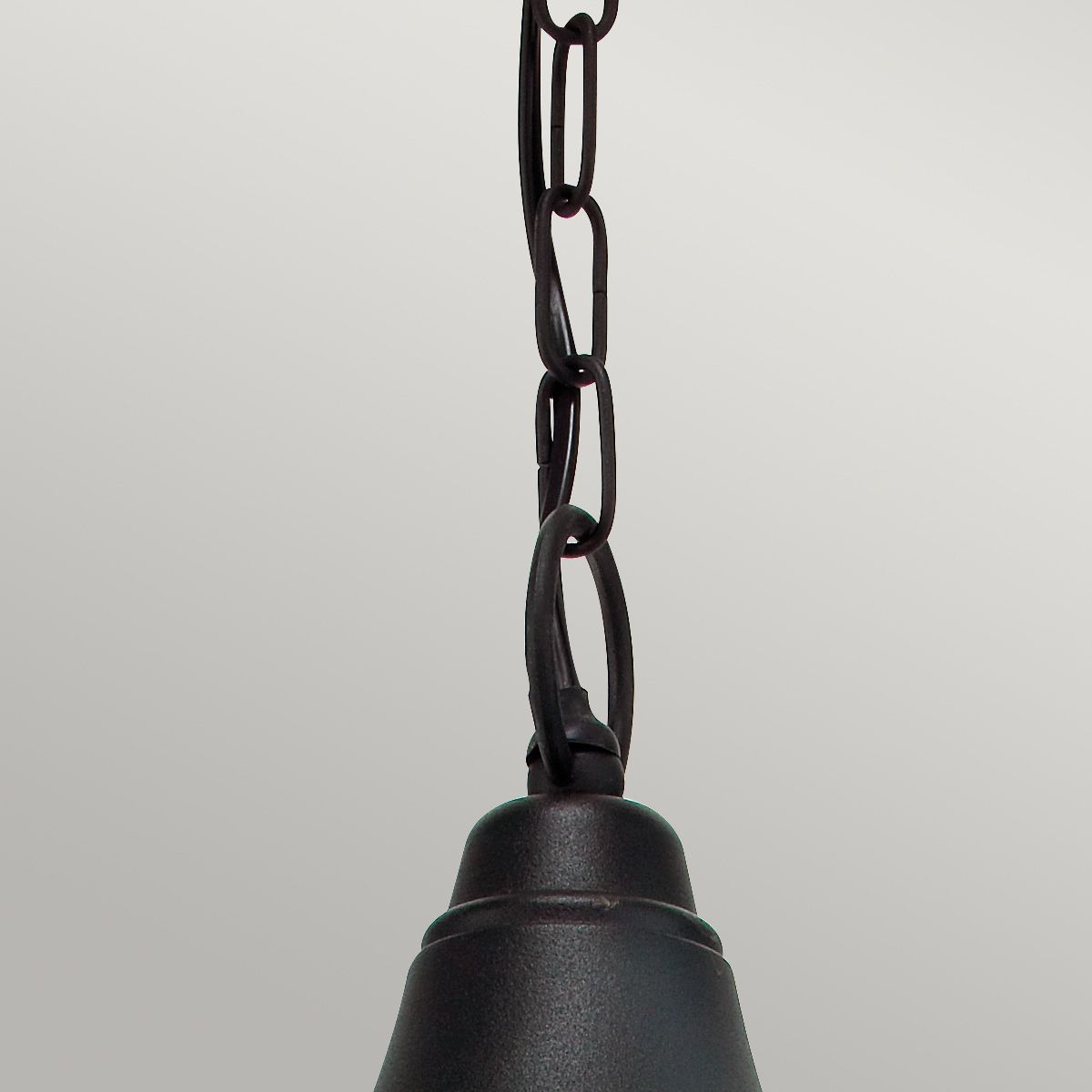 Firenze 1 Light Chain Lantern - Black IP54 E27