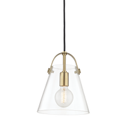 Karin 1Lt Pendant - Brass/Nickel