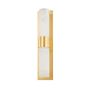 Stowe 2Lt Wall Sconce - Aged Brass & Alabaster