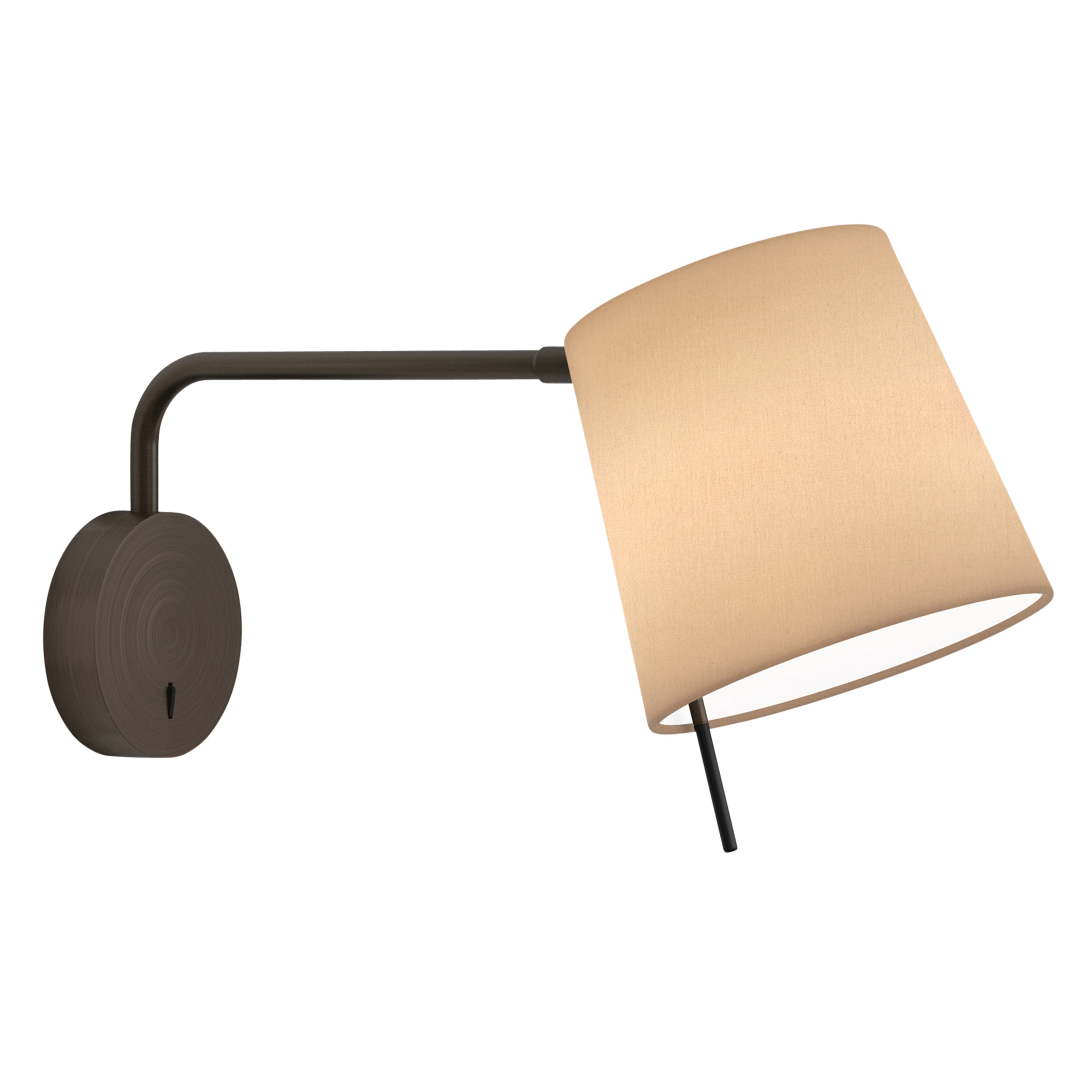 Mitsu Swing Arm Wall Light- Matt Nickel/Bronze