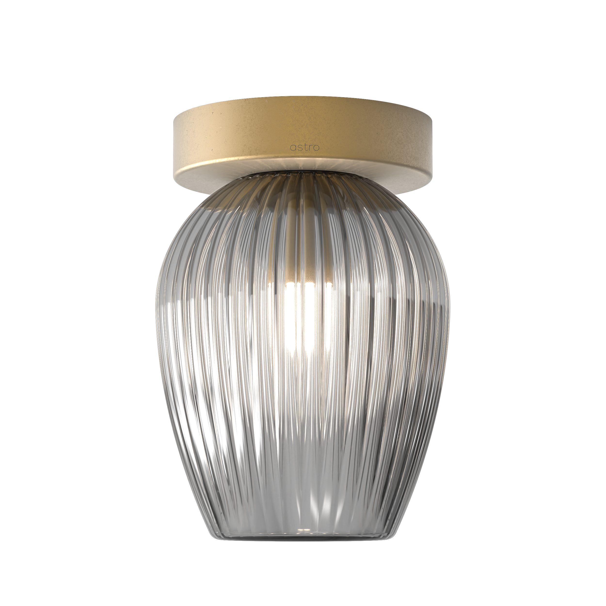 Tacoma Tulip Ribbed Glass