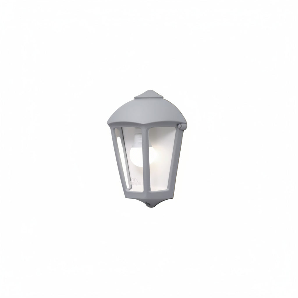 Fabio Outdoor Flush Wall Light IP55 - Black/Grey