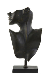 Ornament 23x11x45 cm FACE - Dark Bronze & Matt Black Finish
