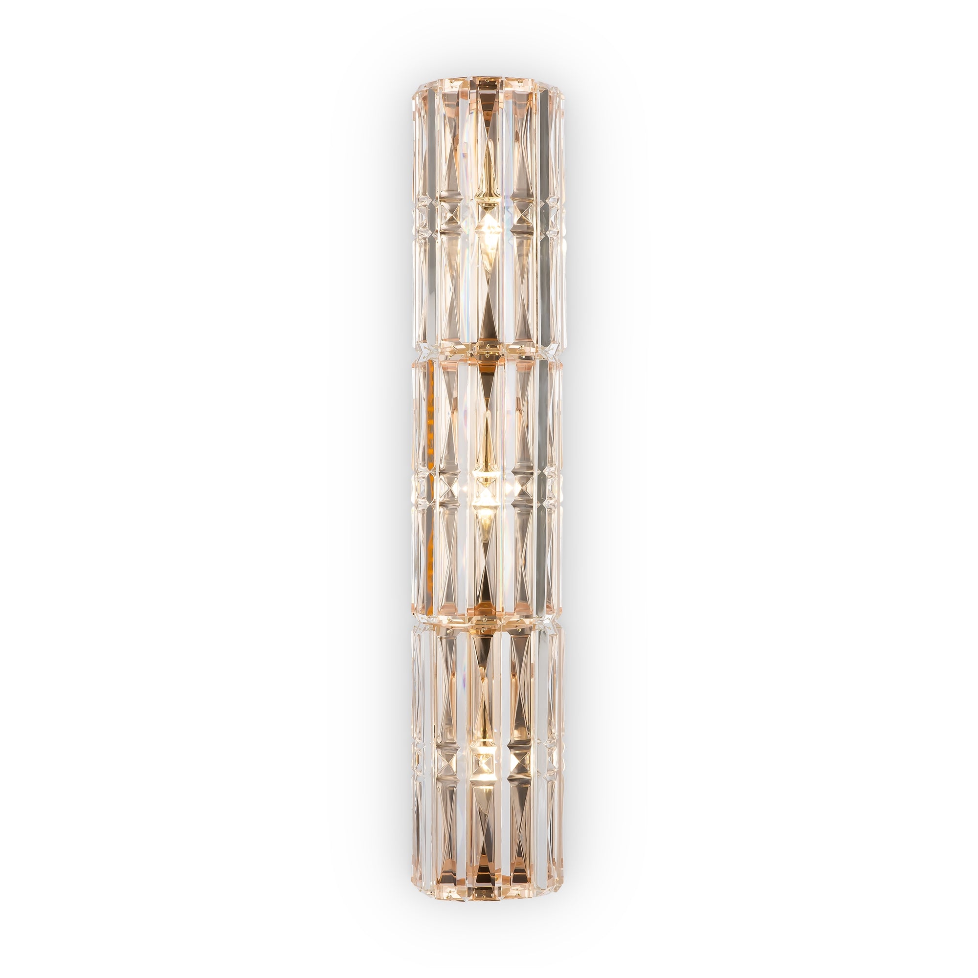 Facet 1lt/3lt Wall Light - Chrome/Gold