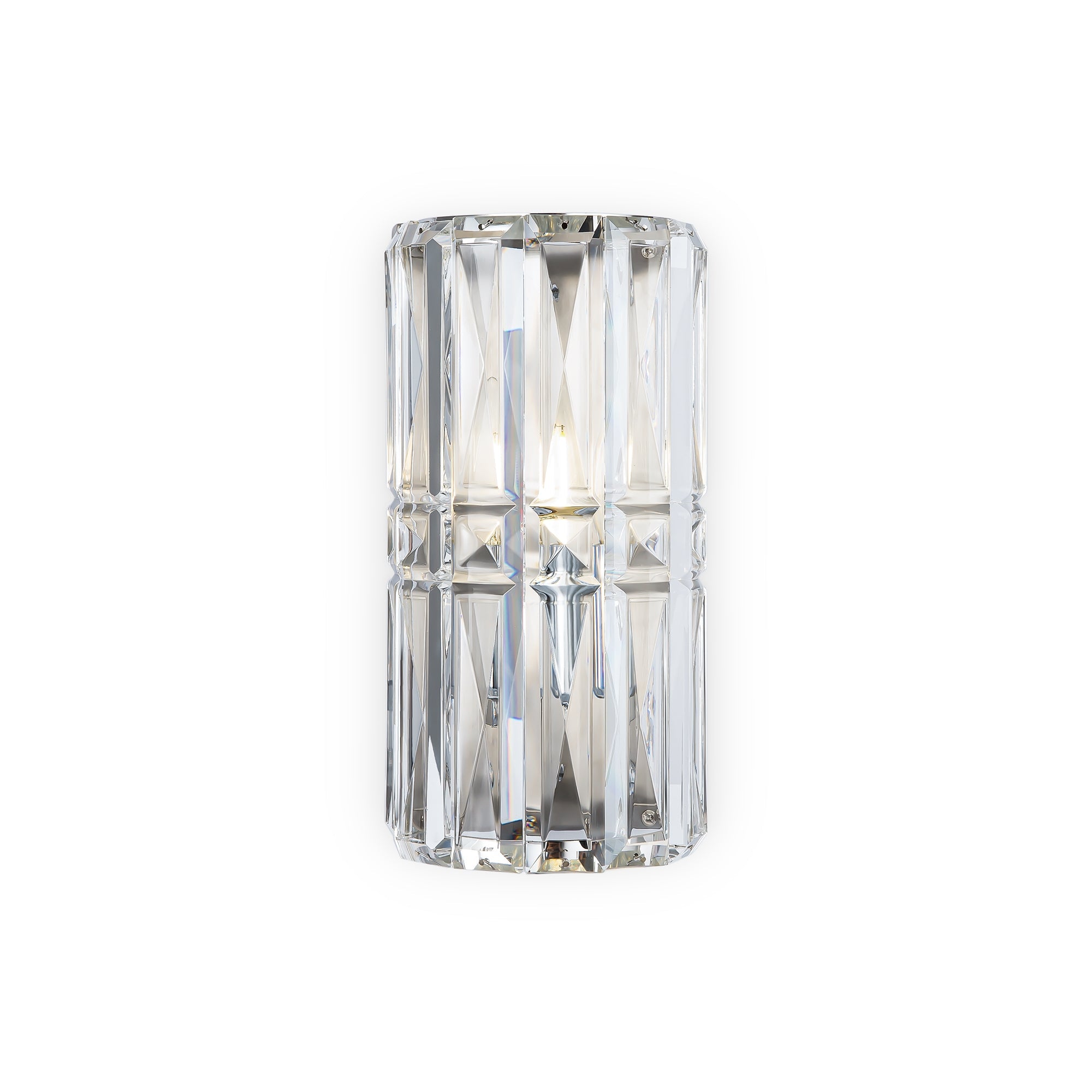 Facet 1lt/3lt Wall Light - Chrome/Gold