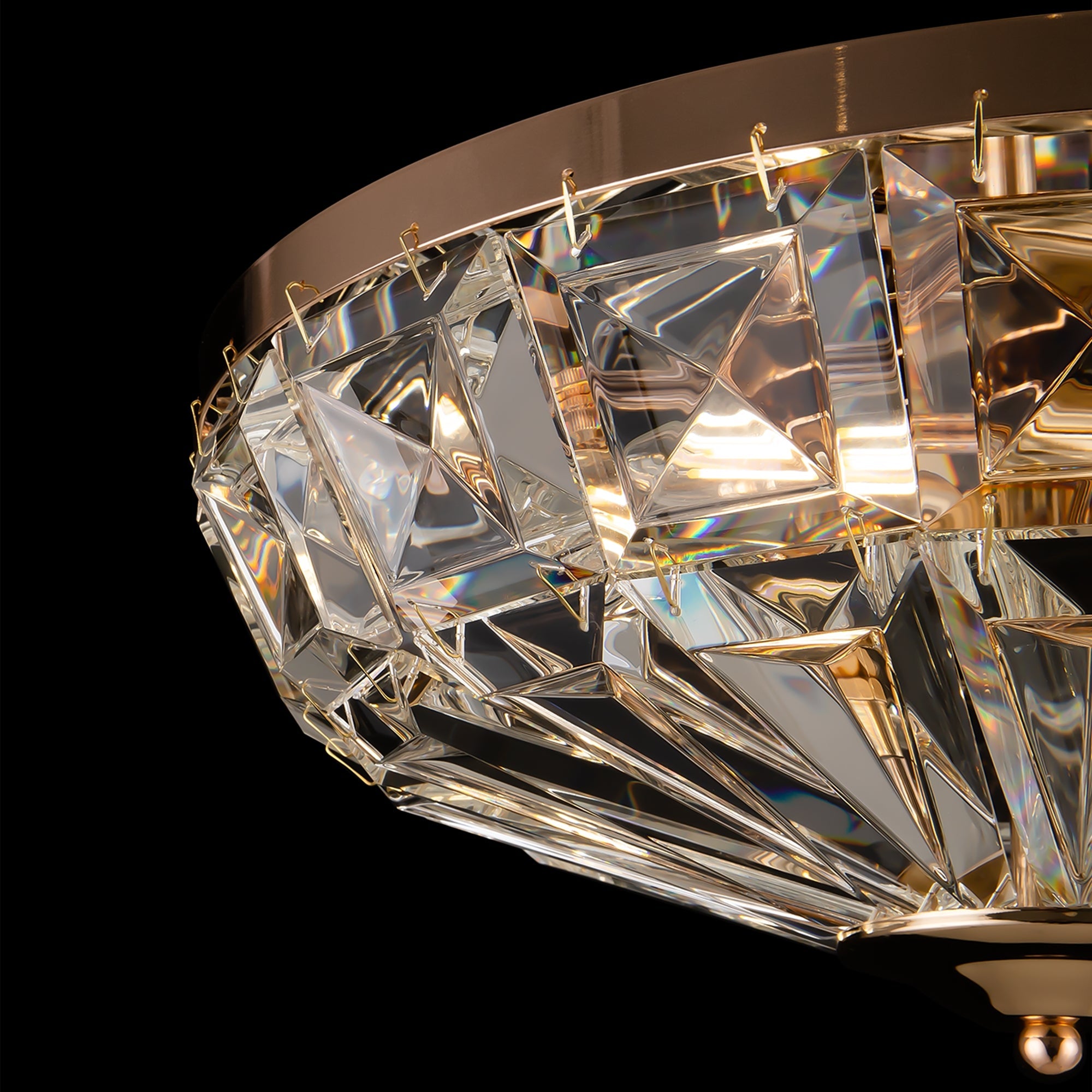 Facet Flush Ceiling Light