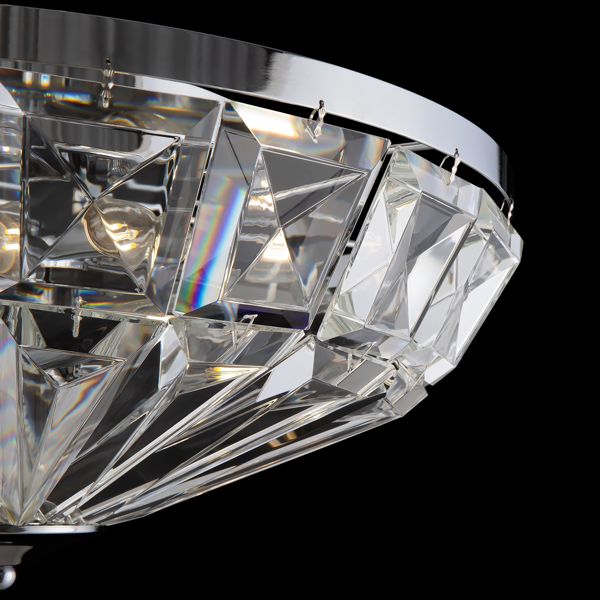 Facet Flush Ceiling Light