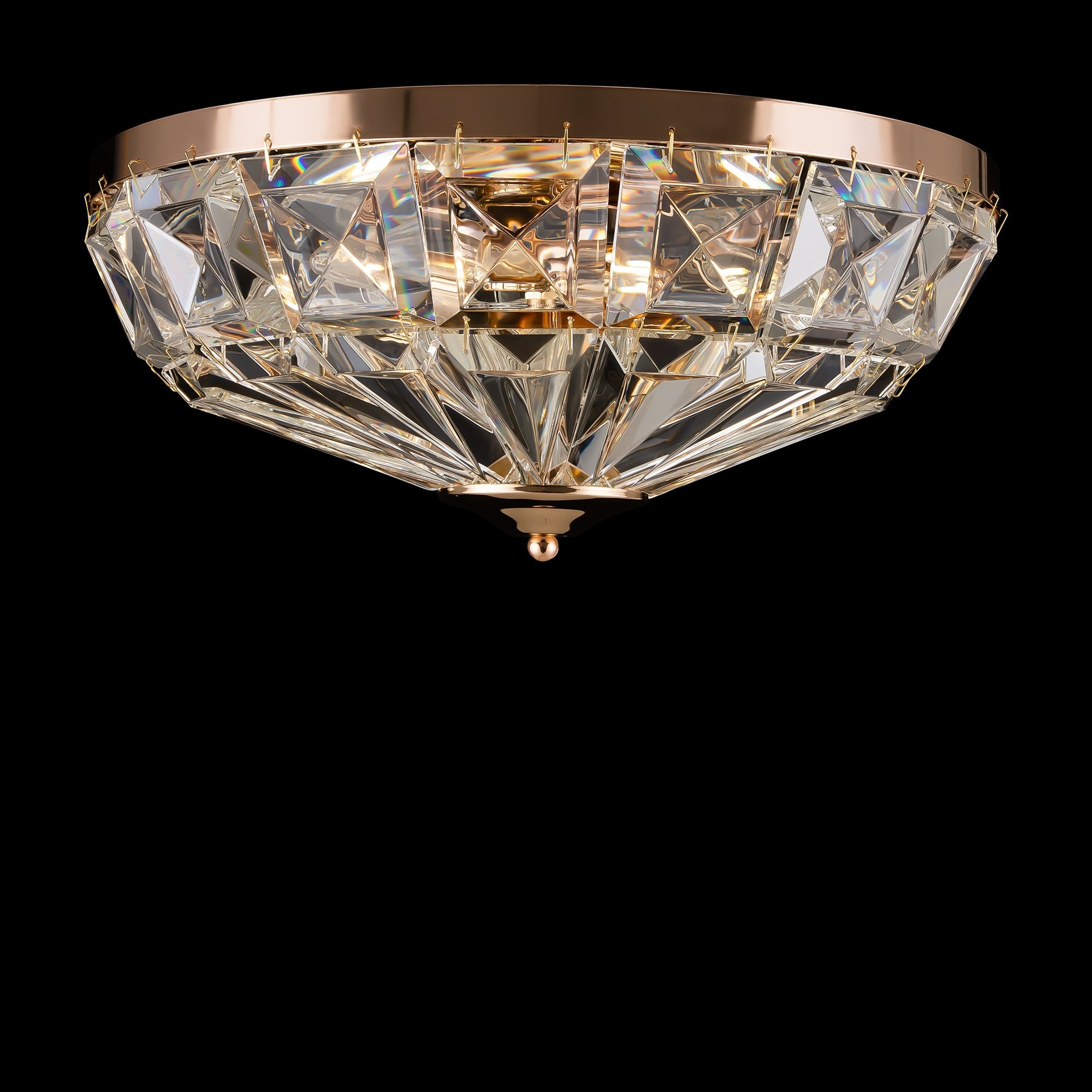 Facet Flush Ceiling Light