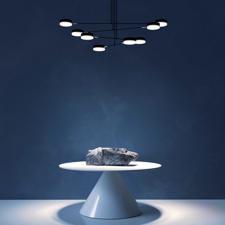 MAYTONI | 8 Lt Pendant Lamp Fad | Matt Black - Cusack Lighting