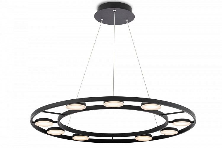 MAYTONI | 9 Lt Pendant Lamp Fad | Matt Black - Cusack Lighting