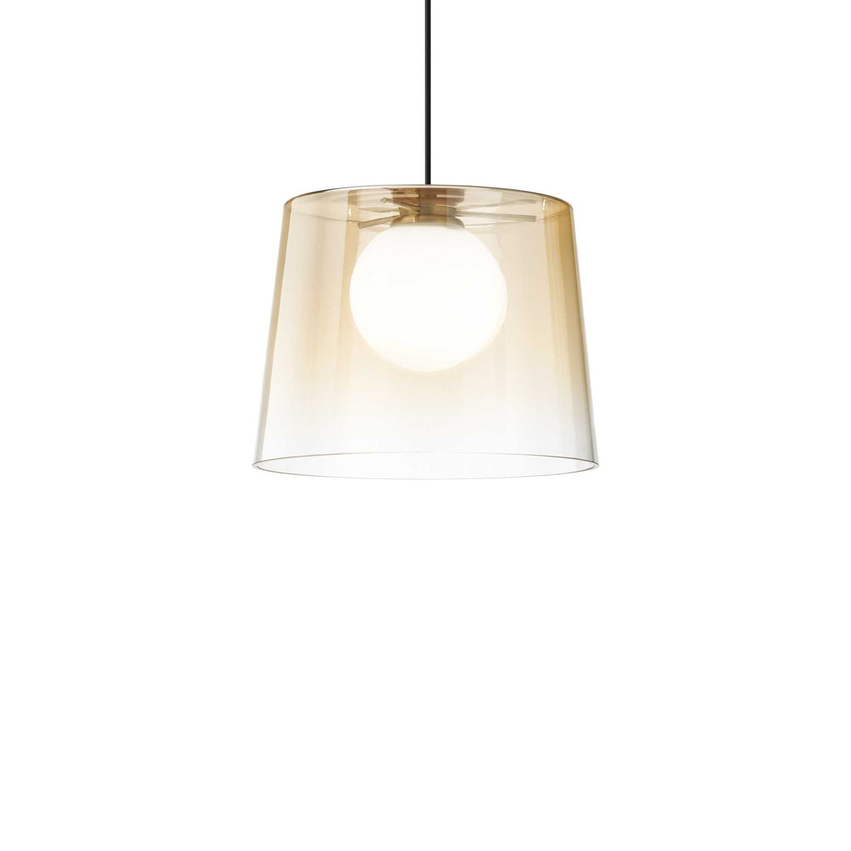 Fade Pendant - Amber/Chrome/Copper Finish - Cusack Lighting