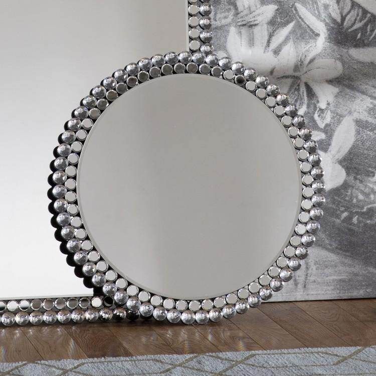 Fallon Round Mirror Small W600 x D20 x H600mm - Cusack Lighting