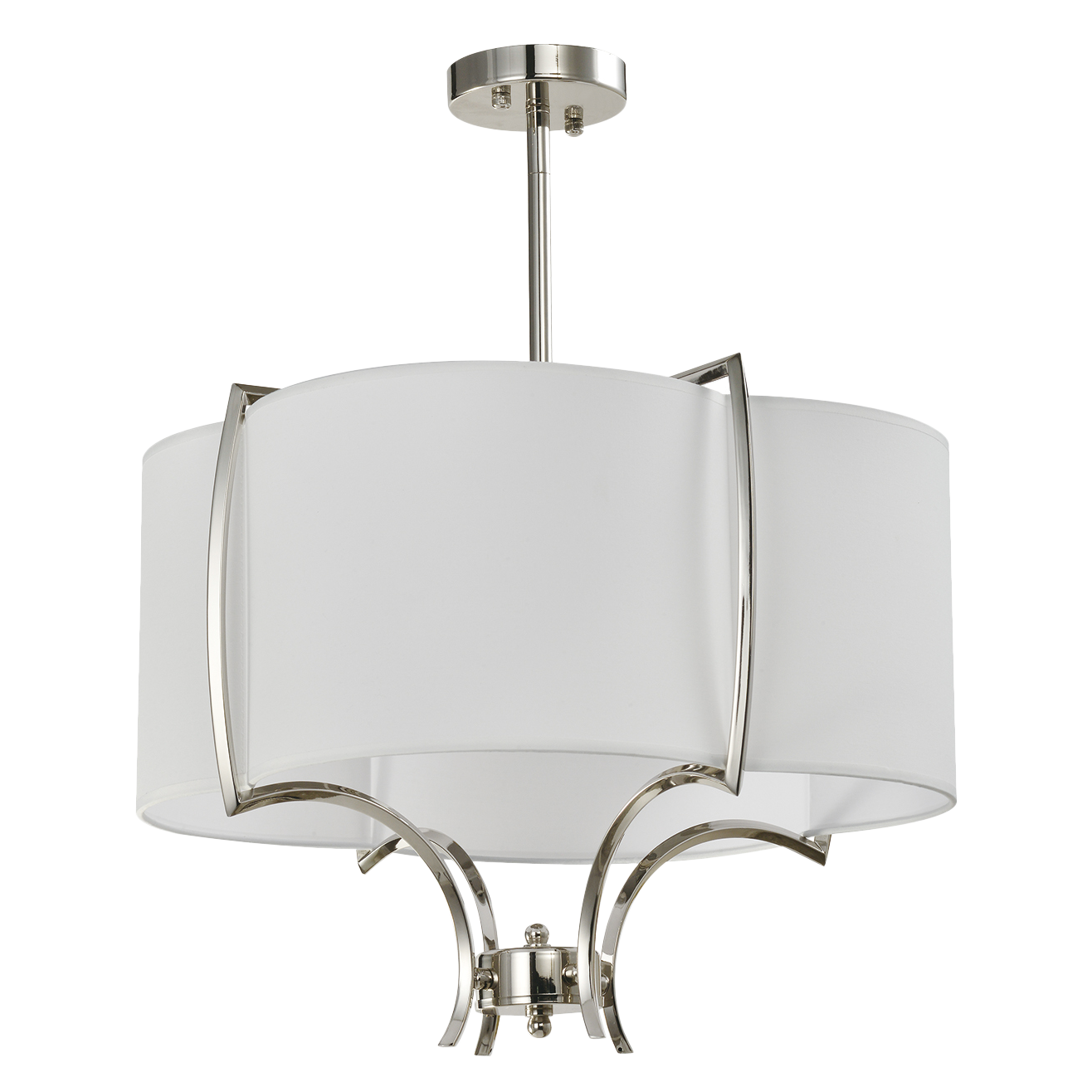 Faro Semi Flush  Nickel Finish 4lt