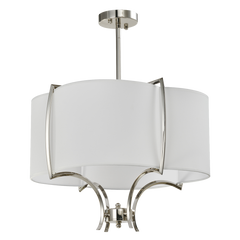 Faro Semi Flush  Nickel Finish 4lt