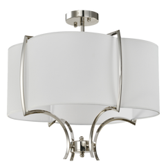 Faro Semi Flush  Nickel Finish 4lt