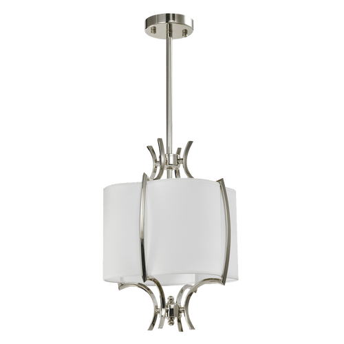 Faro 1Lt/4Lt Semi Flush Pendant - Nickel Finish - Cusack Lighting