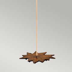 Nettle 1/2Lt Floor Lamp - Gold Leaf & Taupe E27