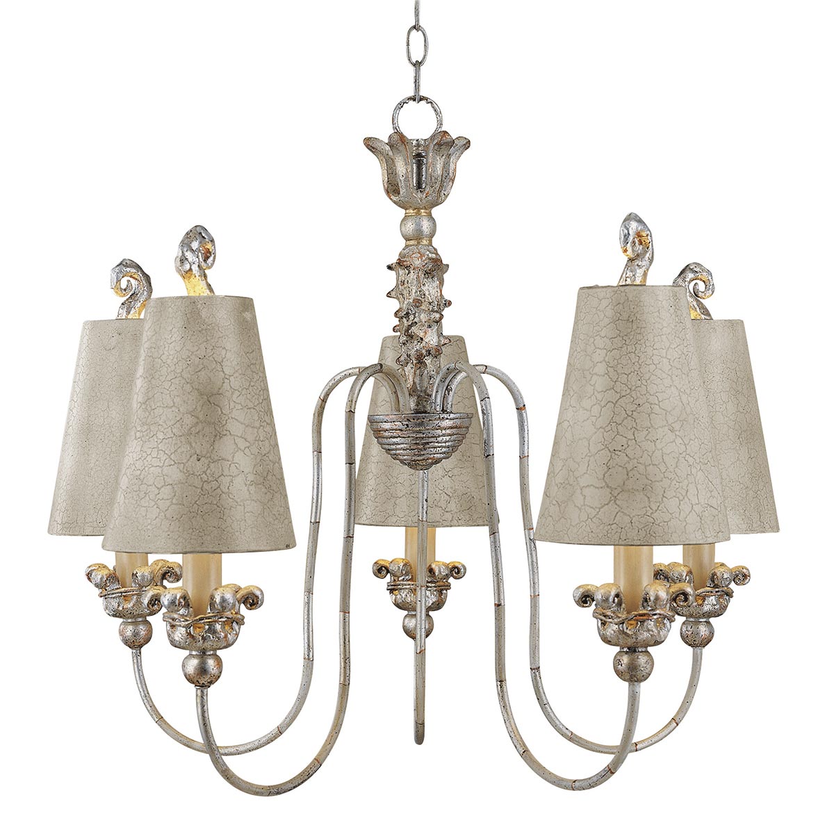 Remi 5Lt Multi-Arm Pendants - Silver & Gold
