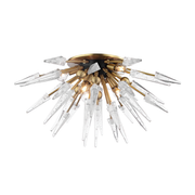 Sparta 6Lt Semi Flush - Aged Brass