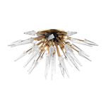 Sparta 6Lt Semi Flush - Aged Brass