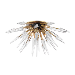 Sparta 6Lt Semi Flush - Aged Brass