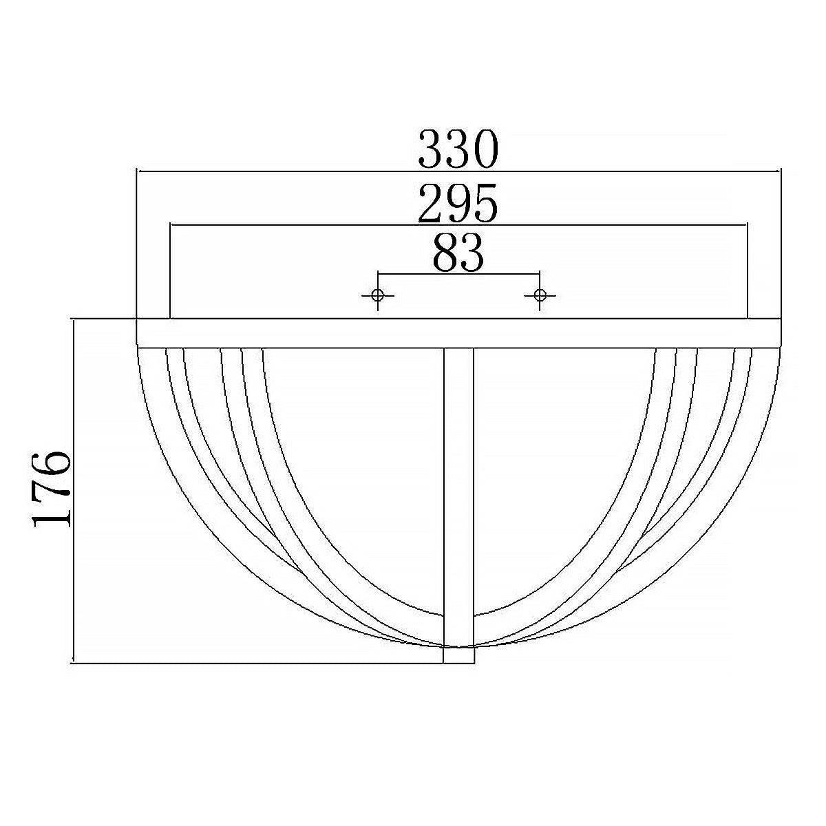 Allier 2 Light Flush Light E27