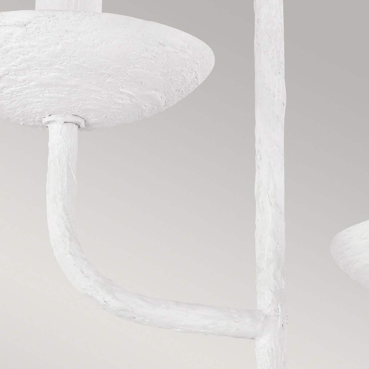 Annie 3 Light Wall Light - Textured Plaster White IP20 E14