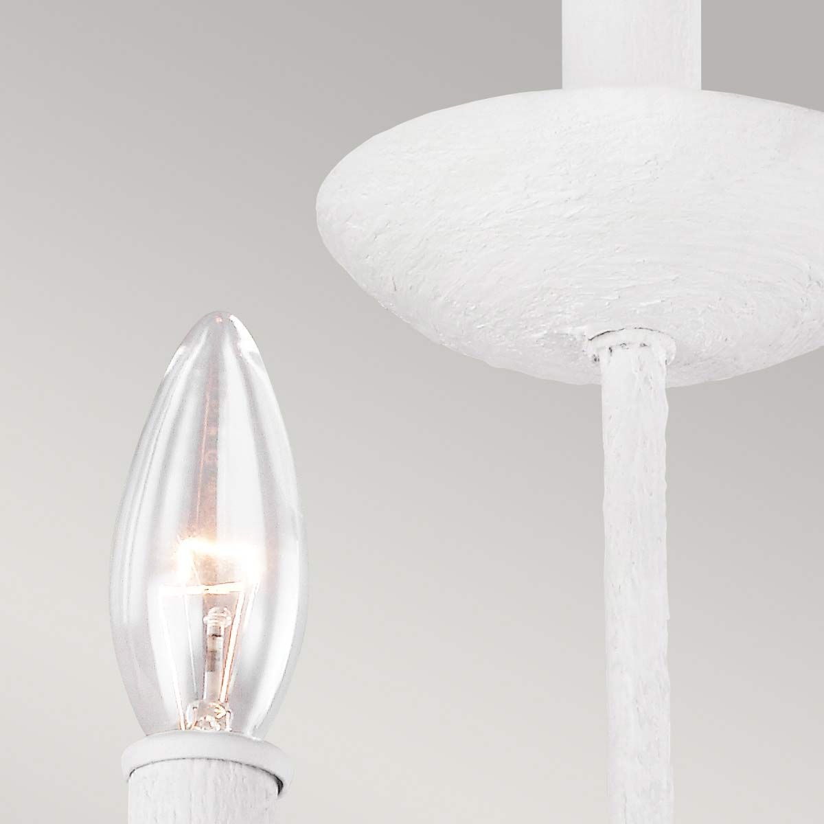 Annie 3 Light Wall Light - Textured Plaster White IP20 E14