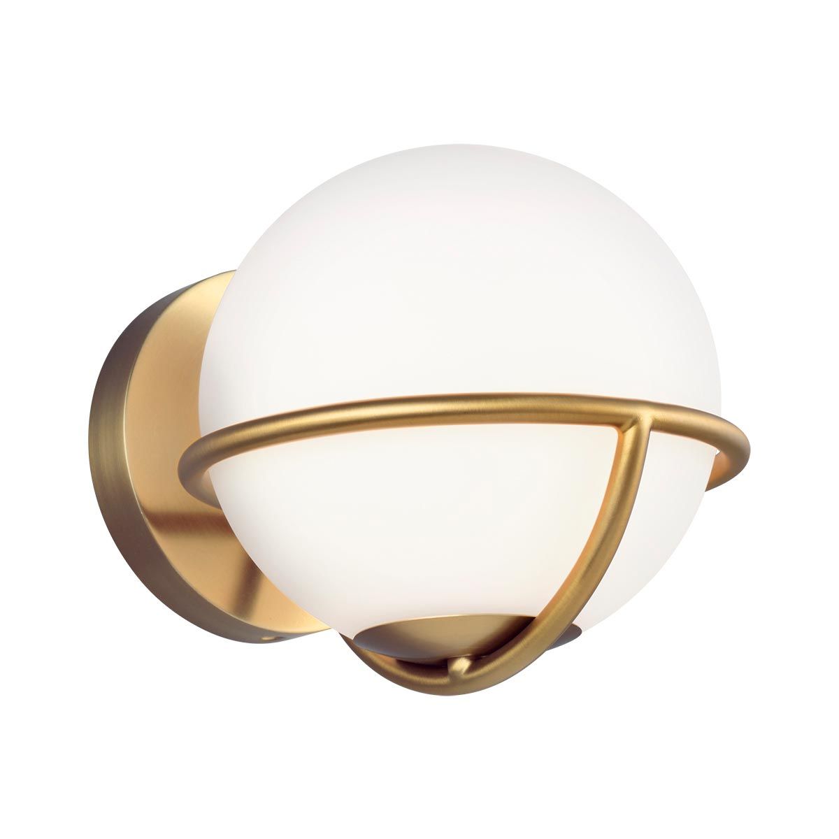 Apollo 1 Light Wall Light - Burnished Brass/Polished Nickel IP20 G9