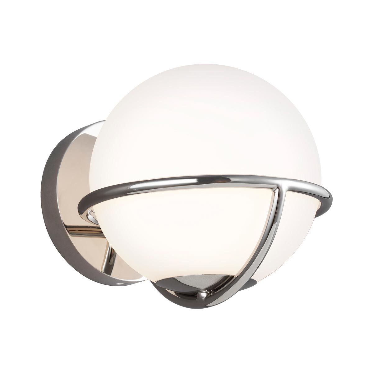 Apollo 1 Light Wall Light - Burnished Brass/Polished Nickel IP20 G9