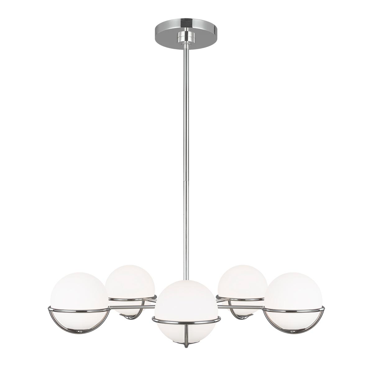 Apollo 5Lt Multi-Arm Pendant - Burnished Brass/Polished Nickel