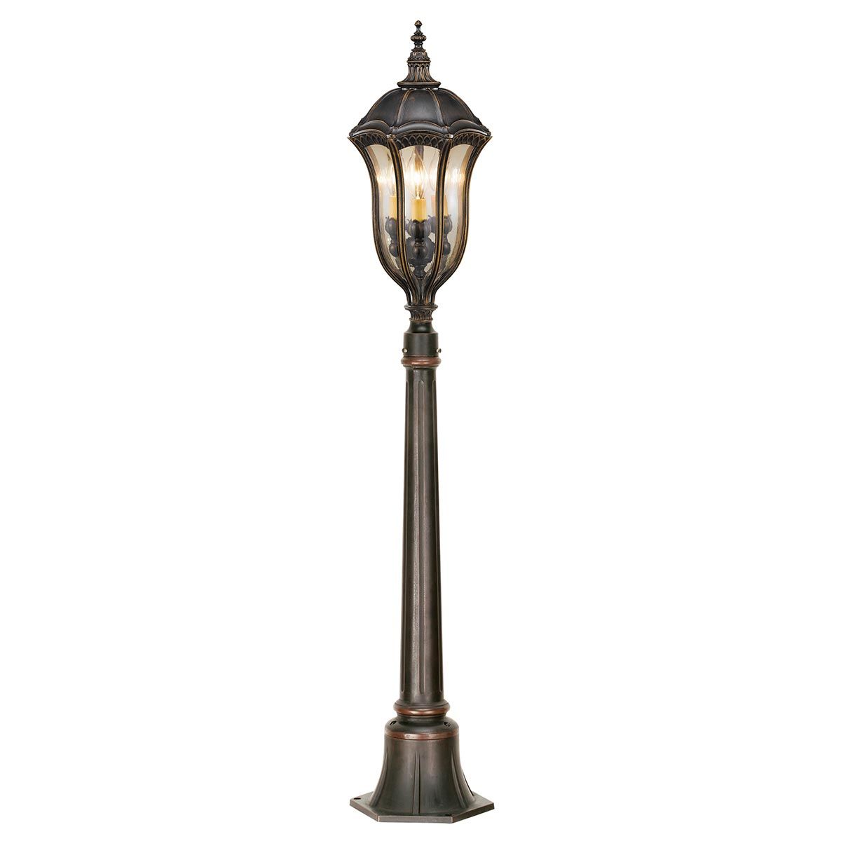 Baton Rouge 3/4Lt Post Light - Walnut IP44 E14