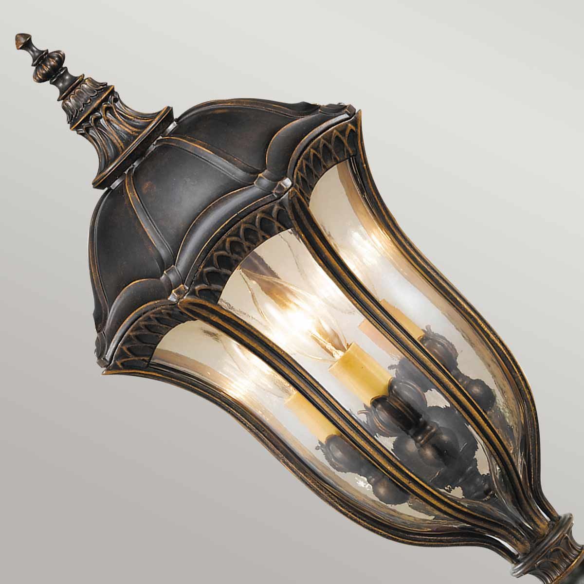 Baton Rouge 3/4Lt Post Light - Walnut IP44 E14