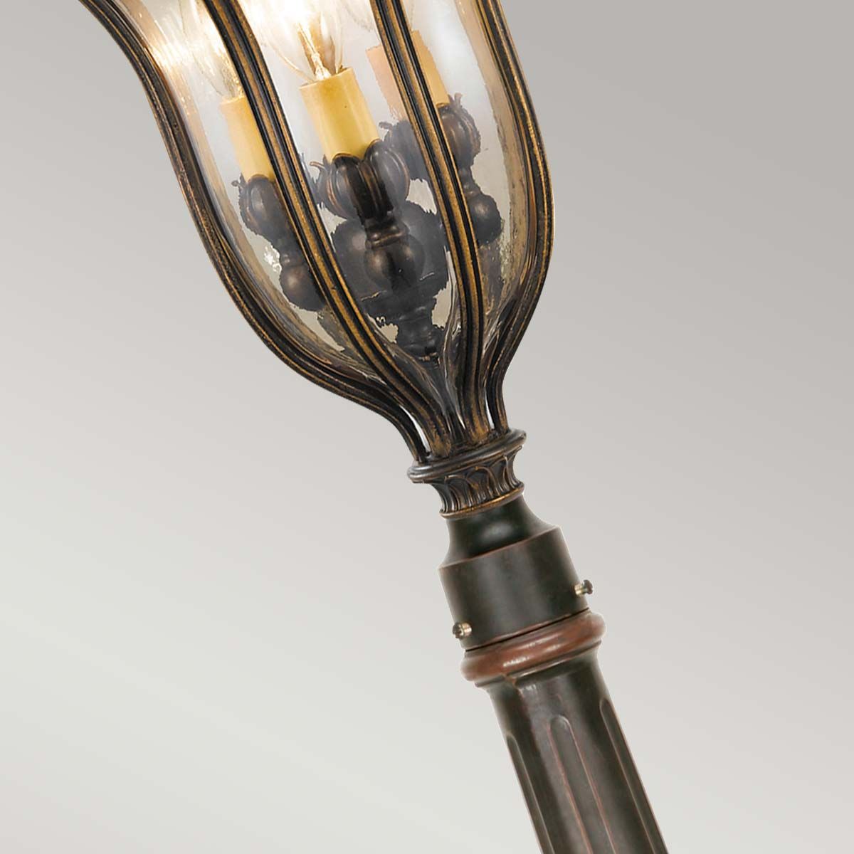 Baton Rouge 3/4Lt Post Light - Walnut IP44 E14