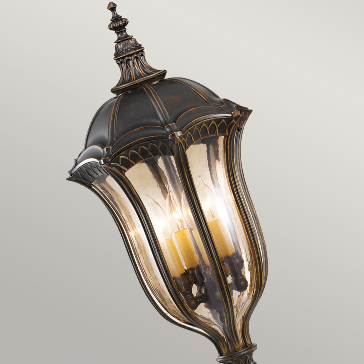 Baton Rouge 3/4Lt Post Light - Walnut IP44 E14