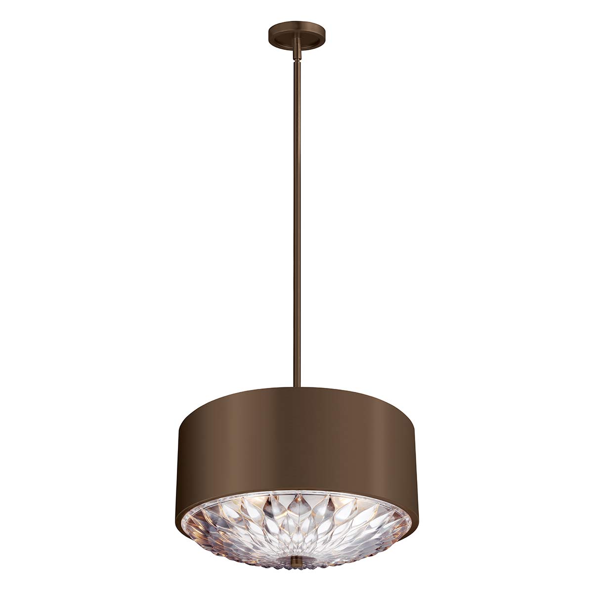 Botanic 4 Light Pendant - Dark Aged Brass E27