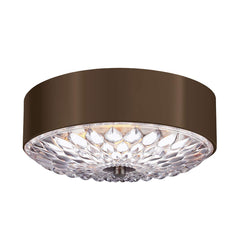 Botanic 3 Light Small/Large Flush - Dark Aged Brass E27