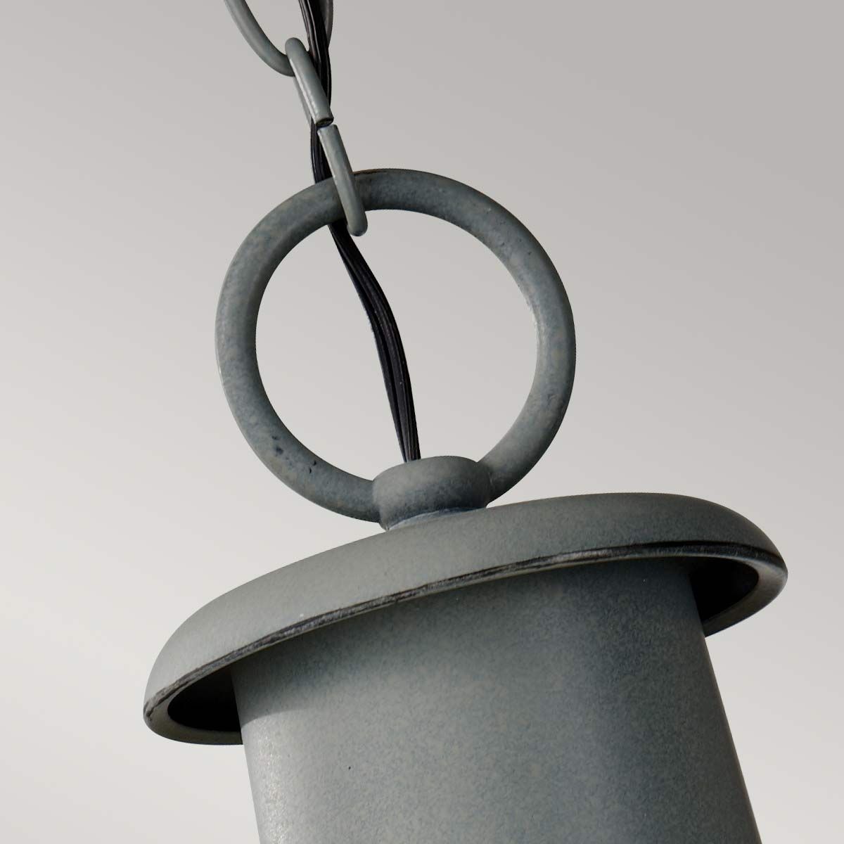 Chelsea Harbor 1 Light Chain Lantern - Storm Cloud IP23 E27