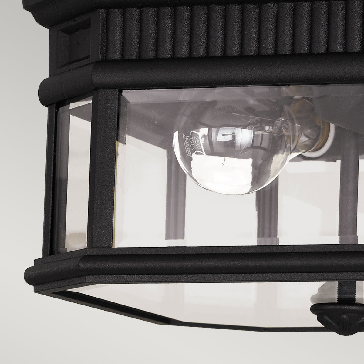 Cotswold Lane 2Lt Flush Ceiling Mount – Black Finish