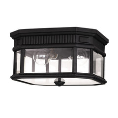 Cotswold Lane 2Lt Flush Ceiling Mount – Black Finish