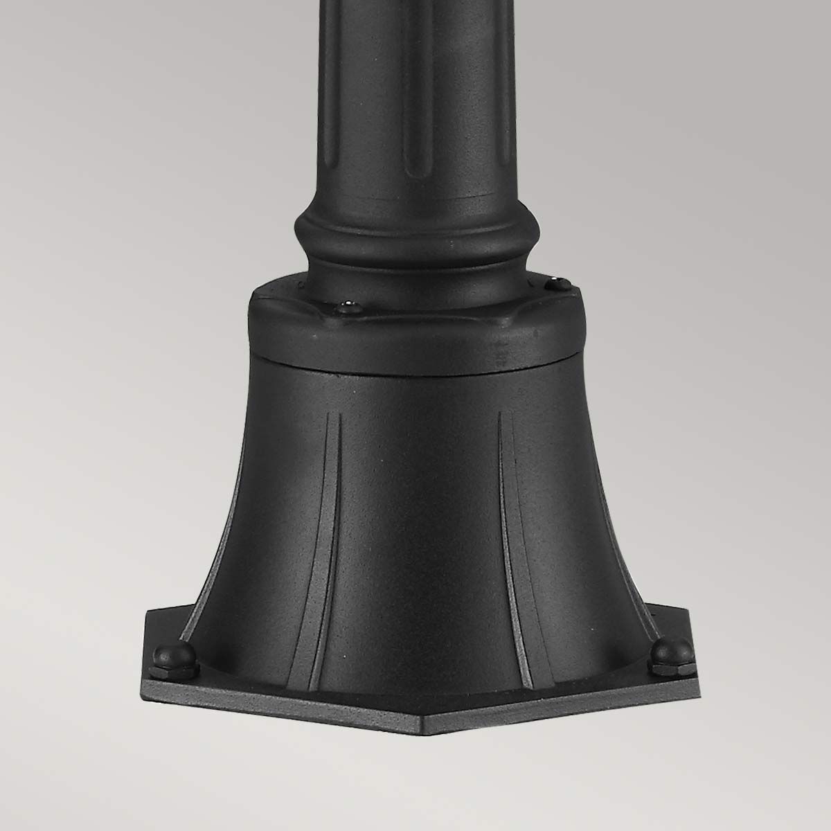 Cotswold Lane 2/3Lt Pillar - Black IP44 E14