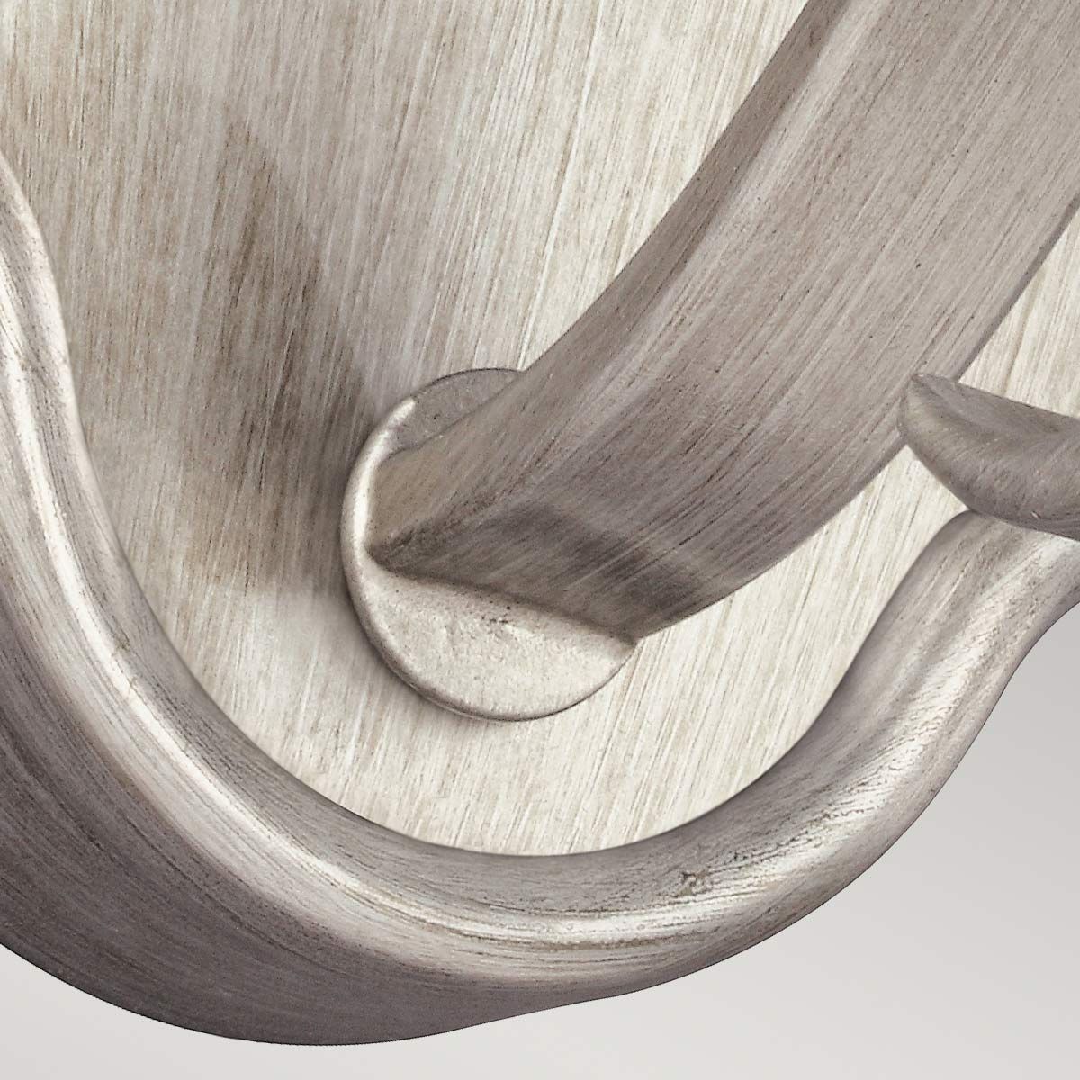 DeWitt 1 Light Wall Light - Sunrise Silver IP20 E14